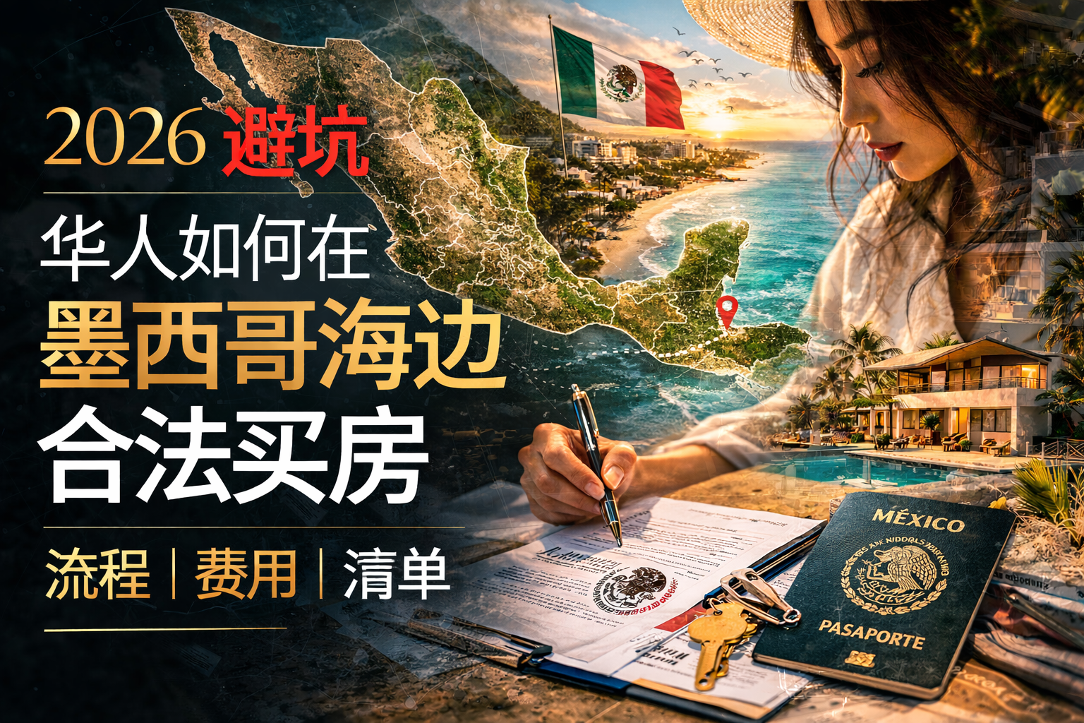 2026避坑｜文读懂：华人如何在墨西哥海边合法买房（流程+费用结构+清单）